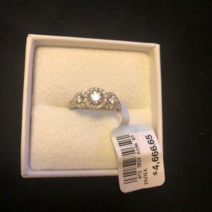 14ct gold 1 ct diamond ring size 7